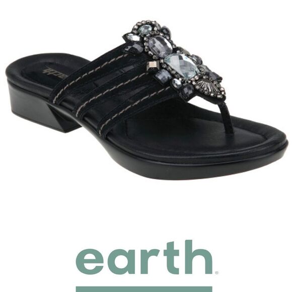 Earth saffron sandal black bling 8.5 NWOT - Picture 13 of 13